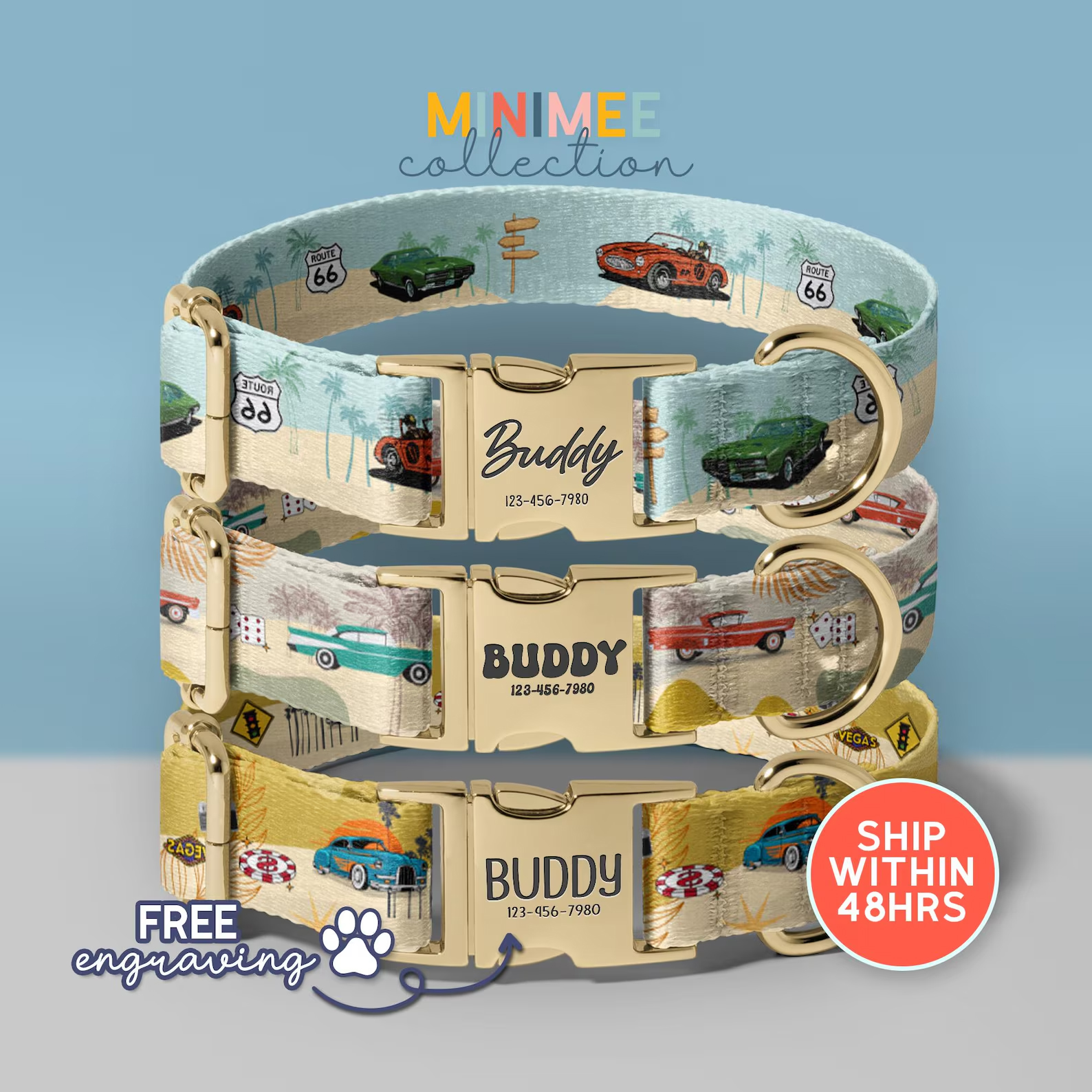 1 Route 66 collar