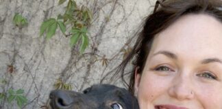 The Dogs That Change Us Ronni Hull with shelter dog Jordy.