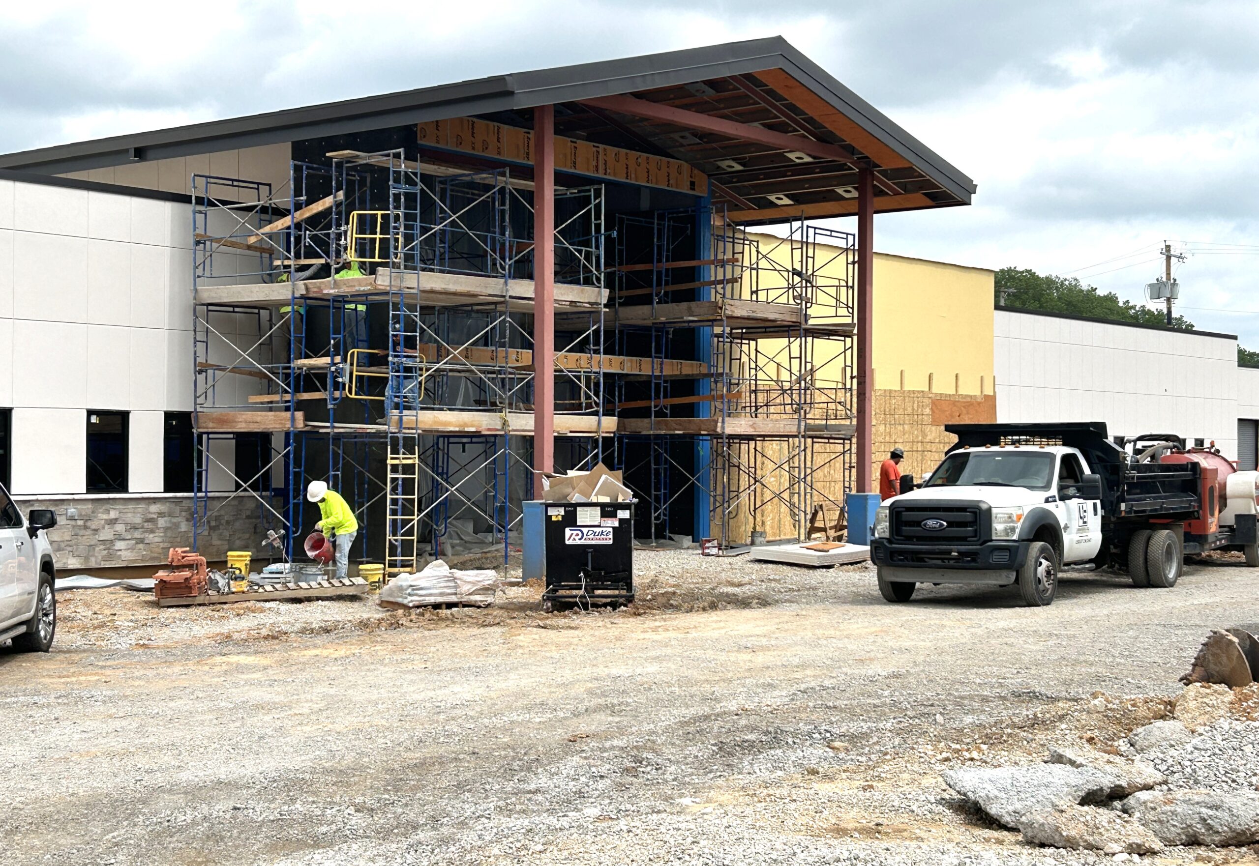 The new Tulsa Animal Services shelter under construction on 3.5 acres at 5995 E. 36th Street North will nearly double the agency’s space and will offer “a better atmosphere for people and animals to meet each other,” Director Sherri Carrier says. Photo by Sharon Bishop-Baldwin.
