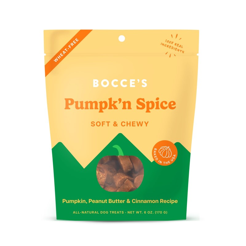 Bocce's Bakery Soft & Chewy Pumpk'n Spice Dog Treats